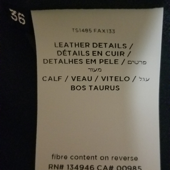 Authentic Tom Ford Women Wool & Leather Jacket - Picture 9 of 11